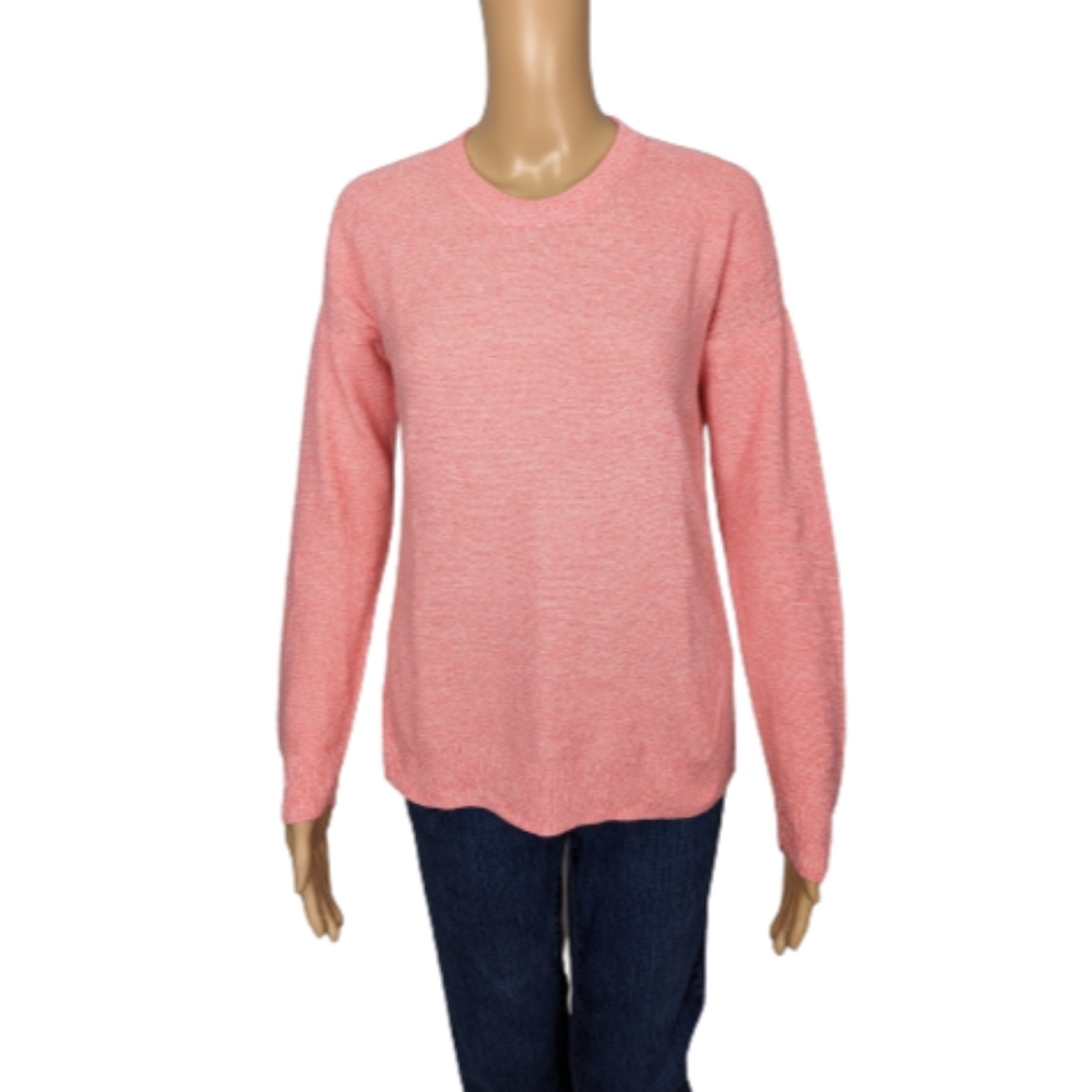 J. Crew Factory Pink Cobble-Stitch Sweater XS